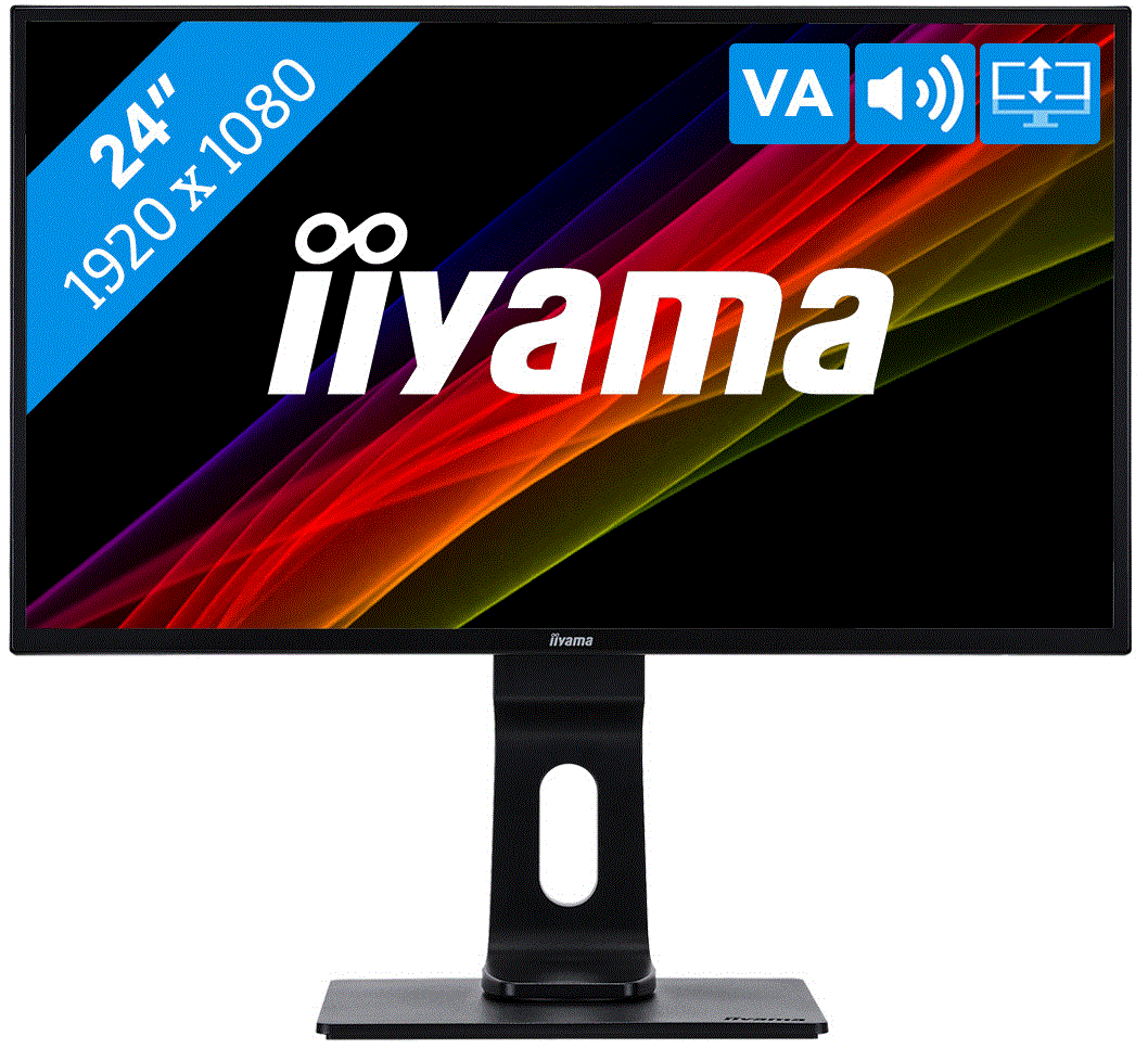 IIYAMA NEN-ISO 9241 Full HD LED monitor 24inch - Direct Leverbaar extern magazijn- Product wordt